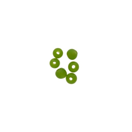 [445031800] Jade colour glass ball Ø3mm. With two holes.