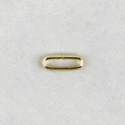 [320640000] Striped oval jumpring open 14,7x5,7xØ 3mm