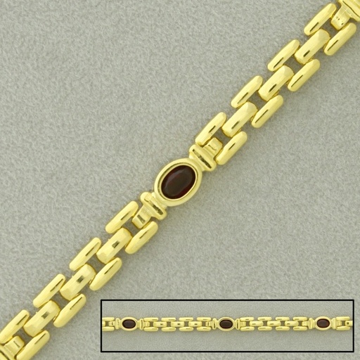 [528220000] Cartier brass chain width 5,5mm avec strass setted