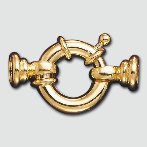 [228031800] Spring ring clasp Ø 18mm + 2 ends to Ø 8mm balls