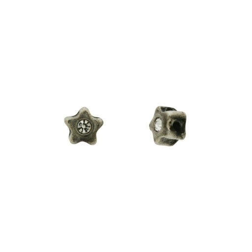 [120690600] Star spacer Ø 7mm + strass. Hole Ø 1mm.