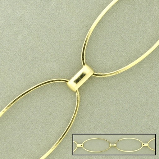 [528940000] Large link brass chain width 20mm