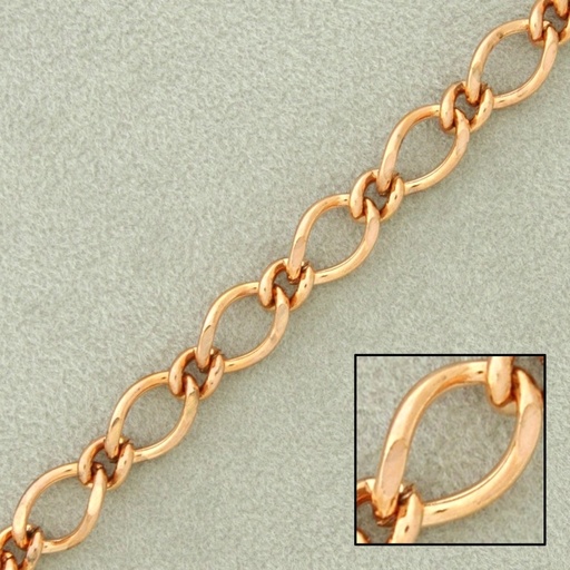 [511150000] Figaro steel chain width 6mm