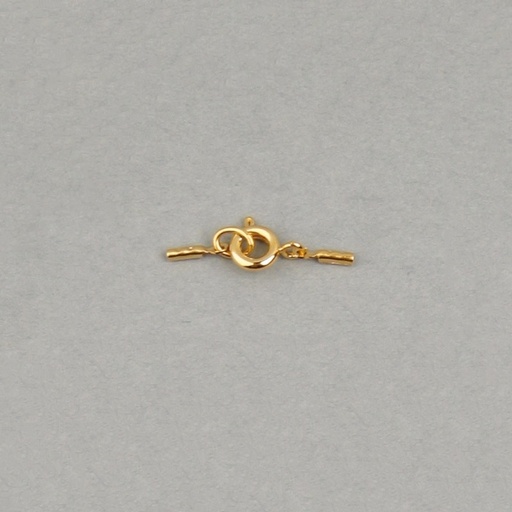 [110090000] Set spring clasp Ø 6mm + 2 ends to Ø 0,6mm wire