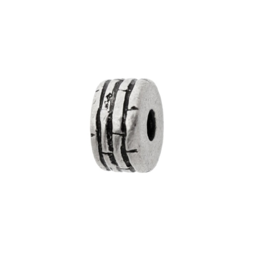 [126450300] Metal bead 11,5x6mm. Hole Ø 3mm