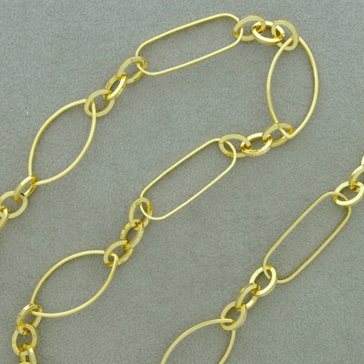 [529030000] Large link brass chain width 12mm