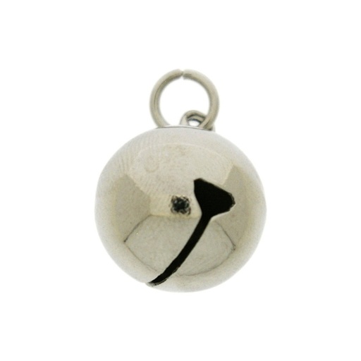 [119082098] Jingle bell Ø 20mm with round jump ring Ø9x wire Ø1,4mm assembled.