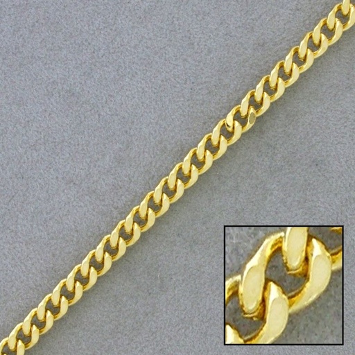 [524350000] Flat curb brass chain width 4,8mm