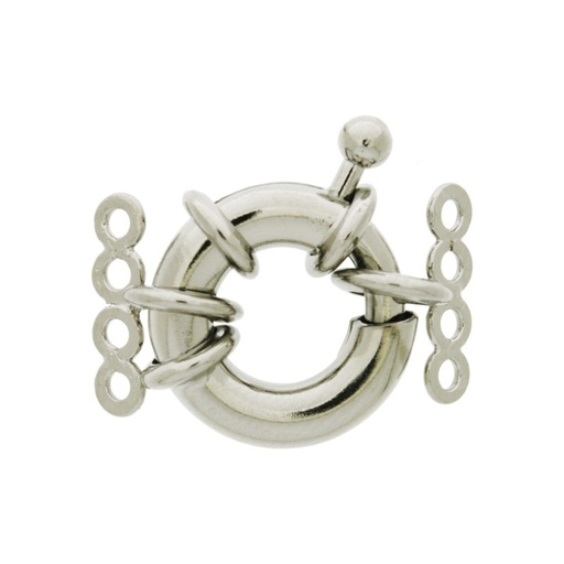 [228241600] Spring ring clasp Ø 16mm + 2 ends with 4 strands