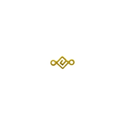 [912430500] Rombus brass spacer 12,4mmx6,6mm