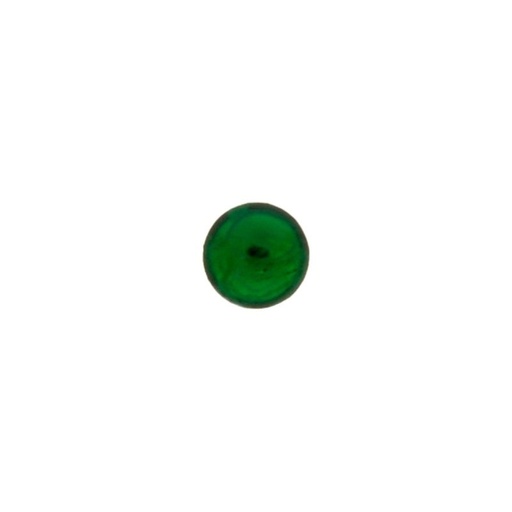 [750460900] Stone cabochon Ø6mm flat base emerald colour