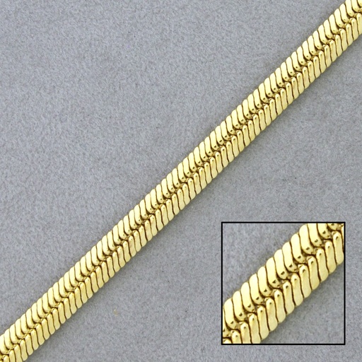 [527560000] Cadena de latón gusanillo plana ancho 5,5mm
