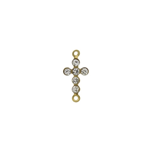 [111200000] Pendentif croix 15x7mm avec 2 anneaux