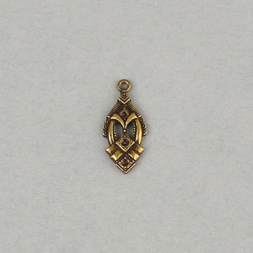 [119630000] Filigree finding 16x9mm with 2 sockets to strass