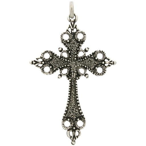 [115860000] Cross pendant 80x49mm with bail