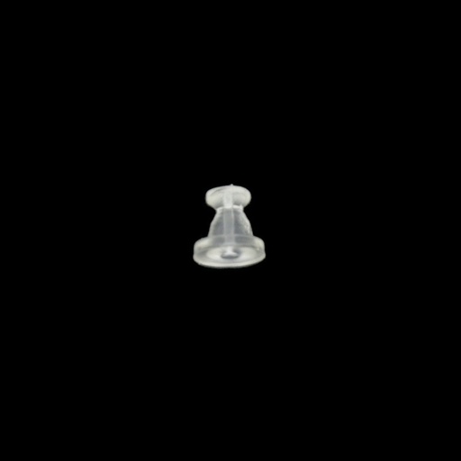 [110260000] Silicone earring back 6x5,75mm to Ø0,7mm earring post