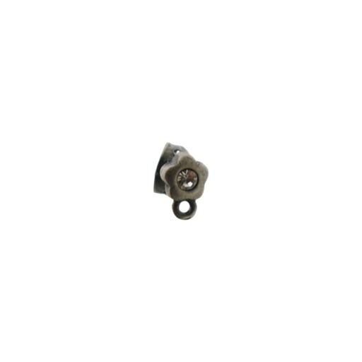 [917220000] Ear stud flower Ø 6mm to PP19 strass with loop