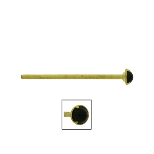 [113250200] Brass fastener 38x5,8mm for fan with stone Ø5mm ref.750120200