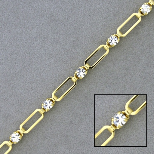 [521860000] Bead brass chain width 4,5mm