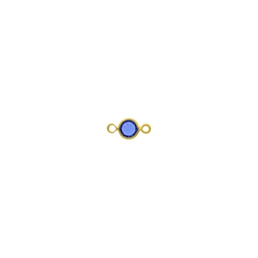 [123040300] Intercalaire strass Ø 4mm couleur saphir