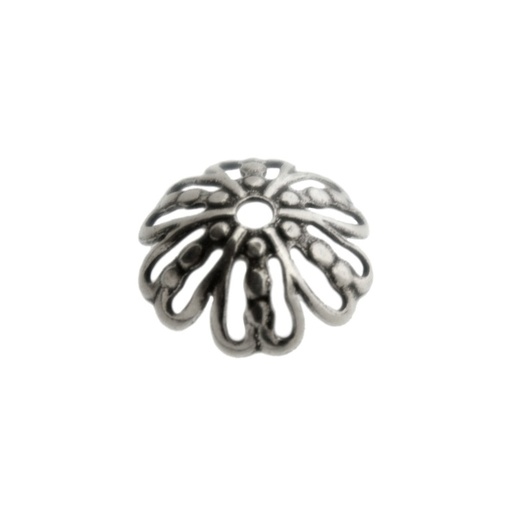 [121860000] Coupelle filigranée Ø 14mm. Trou Ø 2mm