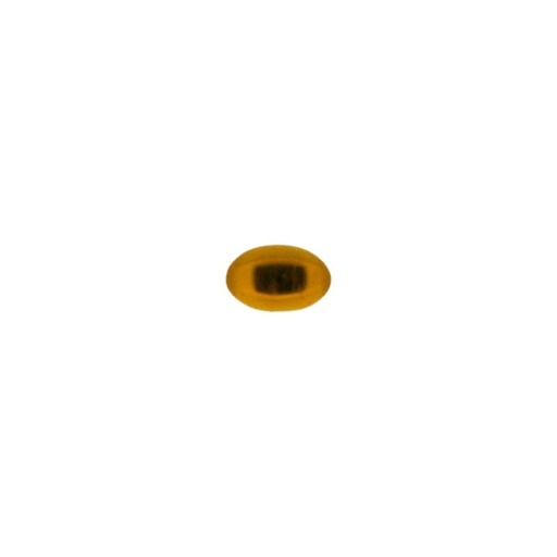[750070400] Stone oval cabochon 4x6mm flat base topaz colour