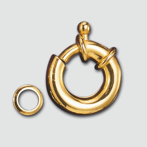 [228001600] Spring ring clasp Ø 16mm + block ring