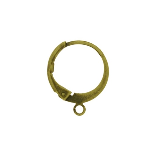 [635140000] Round earclip 15x12mm with open jump ring