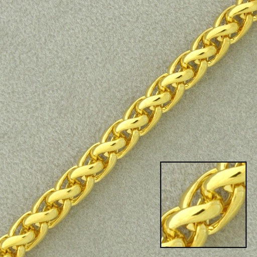 [520030000] Rope brass chain width 6mm