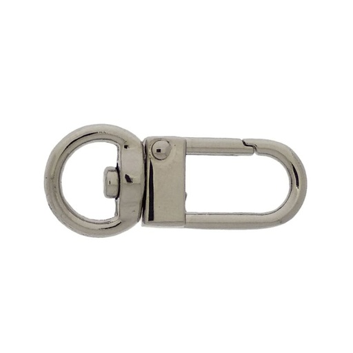 [640583300] Nickel plated pewter lobster clasp 34x14,5mm
