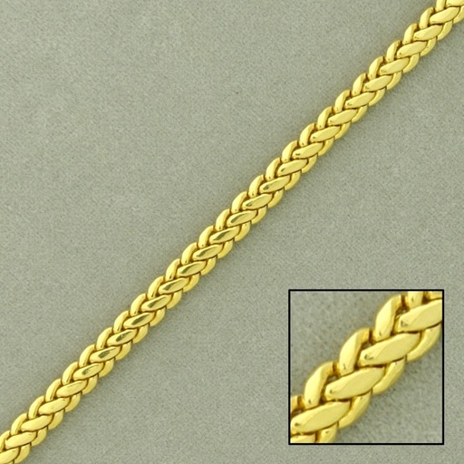 [920200000] Flat brass chain width 3,5mm