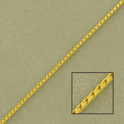 [528000000] Serpentine brass chain width Ø 1mm