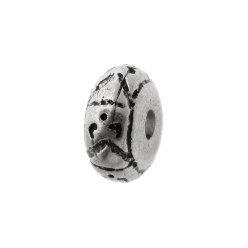 [126320300] Metal bead 14x7mm. Hole Ø 3mm
