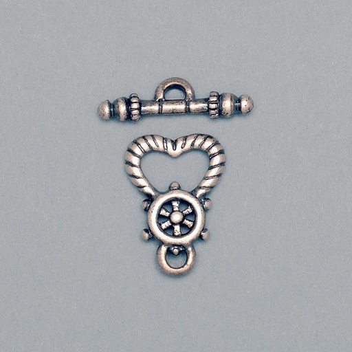 [218670000] Fermoir T 22x16mm. Tige 24mm.