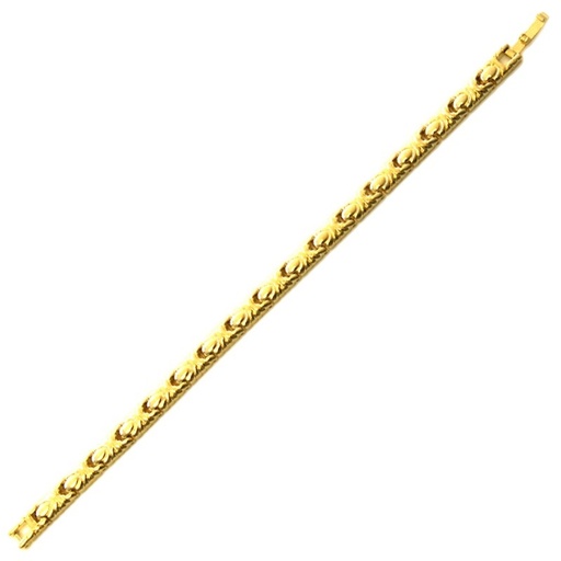 [543000000] Bracelet 19,5cms de laiton largeur 7mm