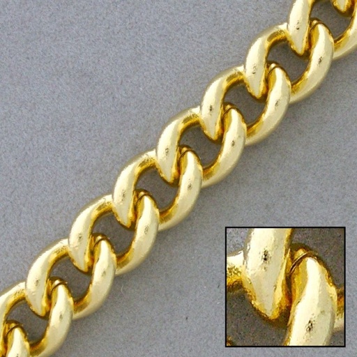 [920941300] Curb brass chain width 13mm