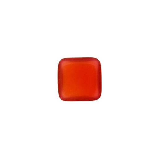 [750680700] Stone cabochon square shape 8x8mm flat base cornelian colour