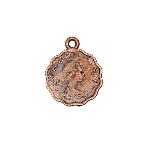 [115330000] Coin pedant 23x19mm