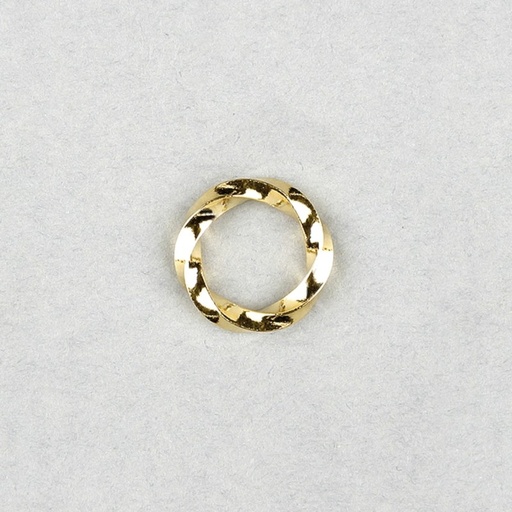 [320680000] Anneau torsadé en zamak Ø 15x2,3mm