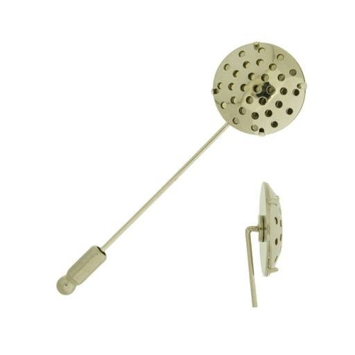 [128125400] Scarf pin 54mm with Ø18mm disc + pin protector