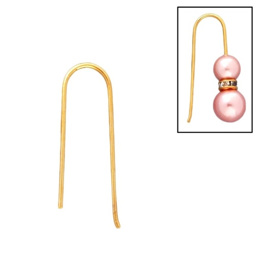 [635320000] Wire hook earring 30x12mm
