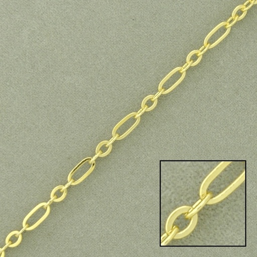 [925610000] Cadena de latón forzada ancho 3mm