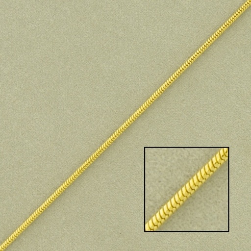 [520390000] Snake brass chain width 1,2mm