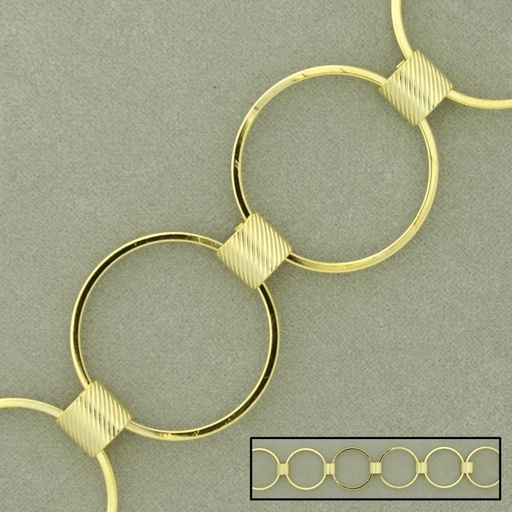 [528970000] Large link brass chain width 20mm