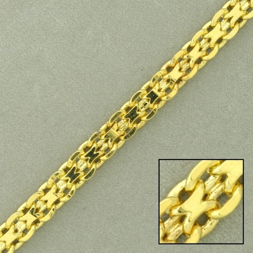 [522620000] Flat brass chain width 5,7mm
