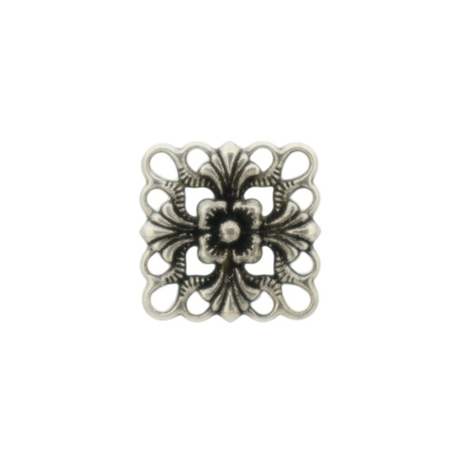 [123160000] Square metal component 15x15mm