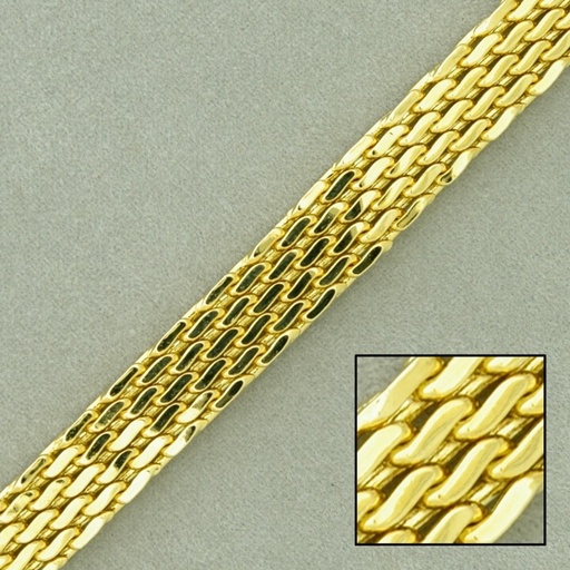 [927290000] Chaîne en laiton platé largeur 8,2mm