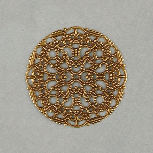 [115430000] Round filigree metal component Ø 45mm