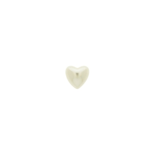 [435171000] Perla corazón base plana 10x10mm