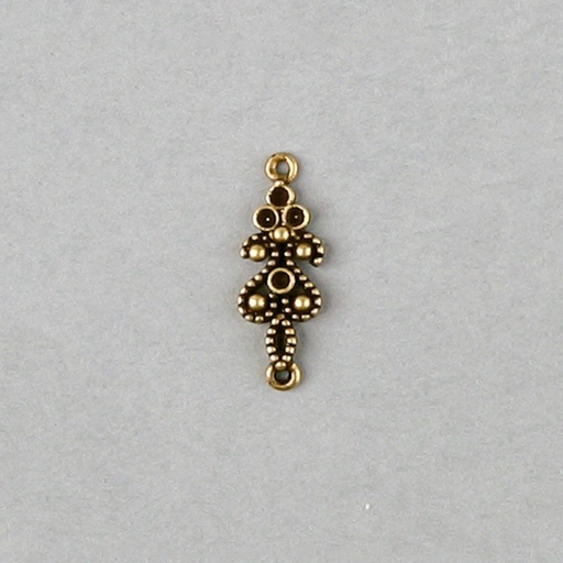 [116750000] Filigree finding 25x9mm with 4 sockets to strass